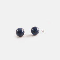 "Blue Marble" Sodalite Stone Stud Earrings