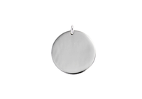 Mixed Metals Large Round Medallion Pendant Necklace