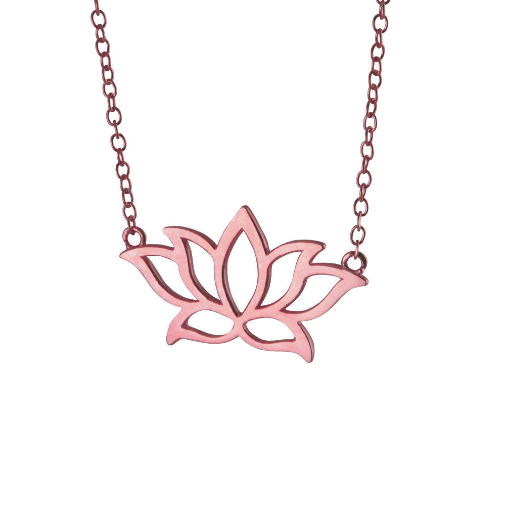 Sterling Silver Lotus Necklace