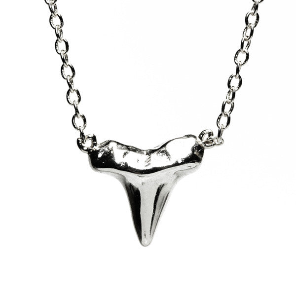 Sterling Silver Mini Shark Tooth Necklace