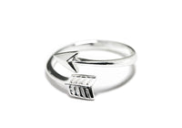 Sterling Silver Chevron Arrow Ring Wrap Around