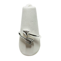 Sterling Silver Chevron Arrow Ring Wrap Around