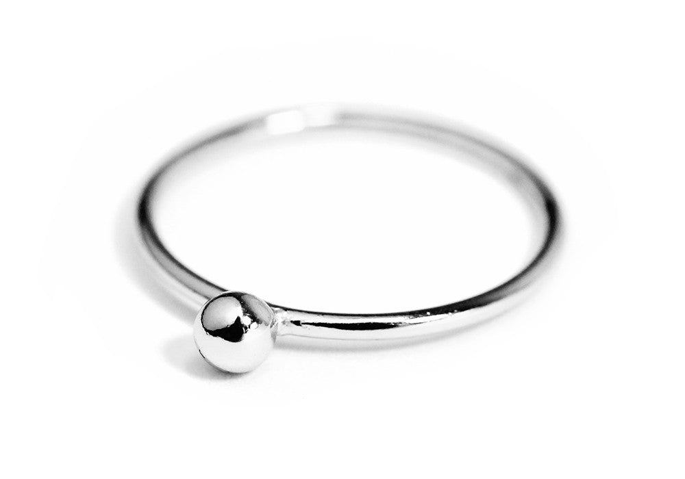 "Dotty" Sterling Silver Bead Stacking & Midi Ring