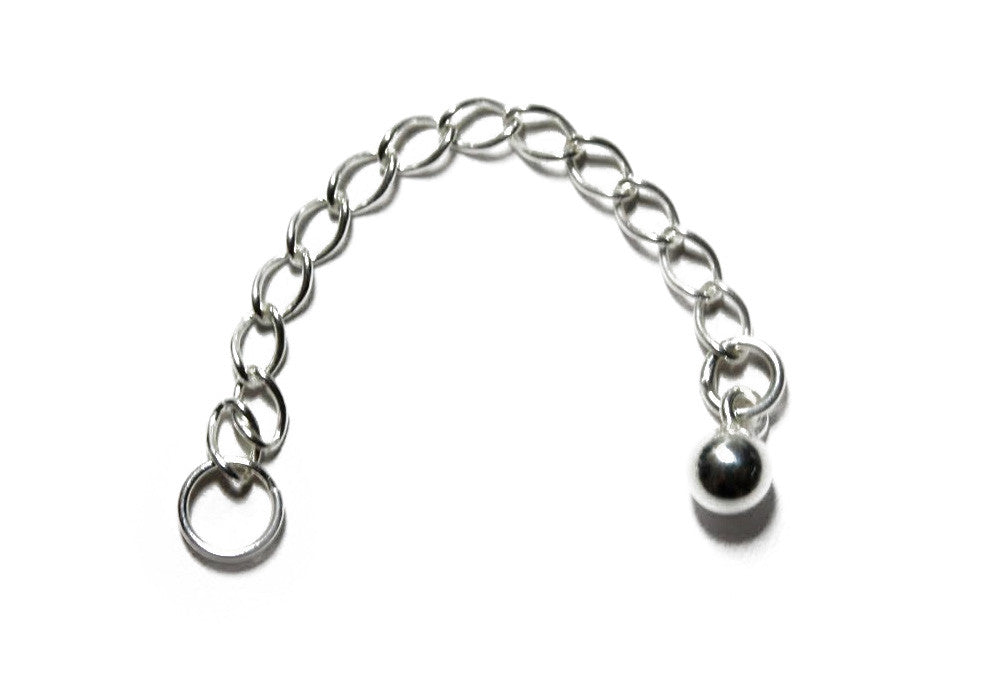 Sterling Silver 2 inch Chain Extender for Necklaces