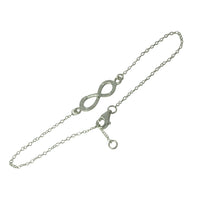 Matte Sterling Silver Infinity Bracelet