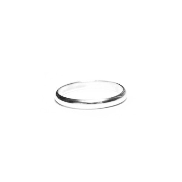 "Whispers" Sterling Silver 2mm Thin Band Ring & Midi Style