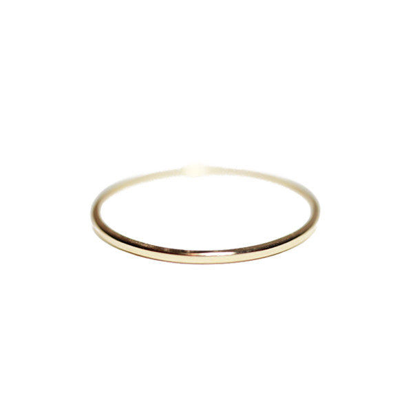 14kt Yellow Gold Thin Band Ring 1mm