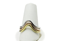 "Archy" Three-Tone Sterling Silver Thin Band Ring Set