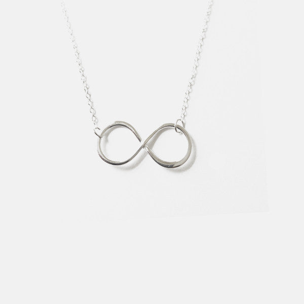 Sterling Silver Infinity Pendant Necklace