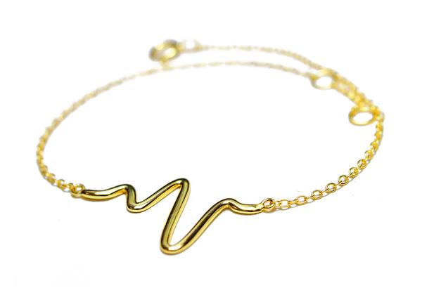 Sterling Silver "Heartbeat" Bracelet