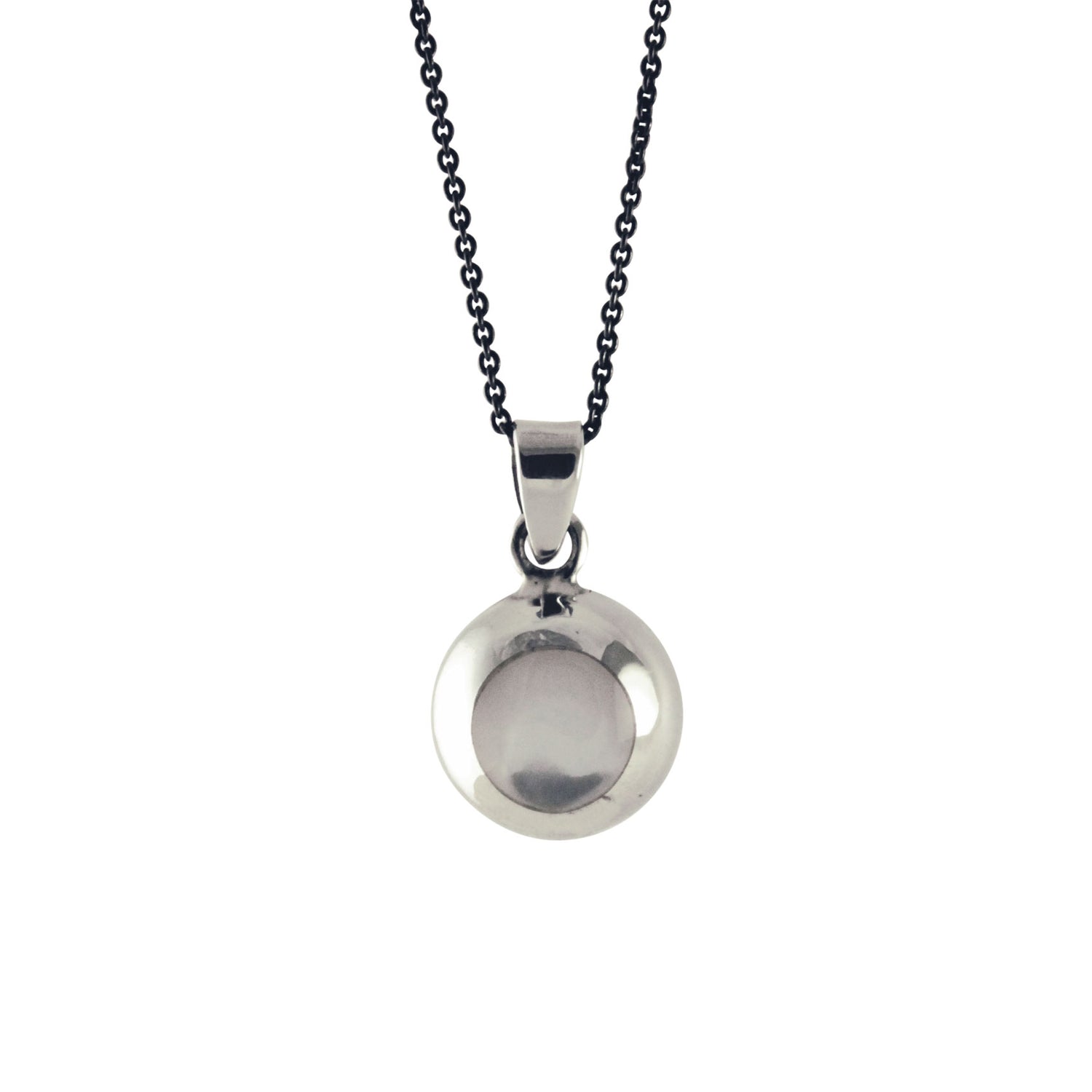 "Oyster" Sterling Mother of Pearl Pendant Necklace