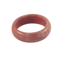 Pink Jasper Style Stone Band Ring