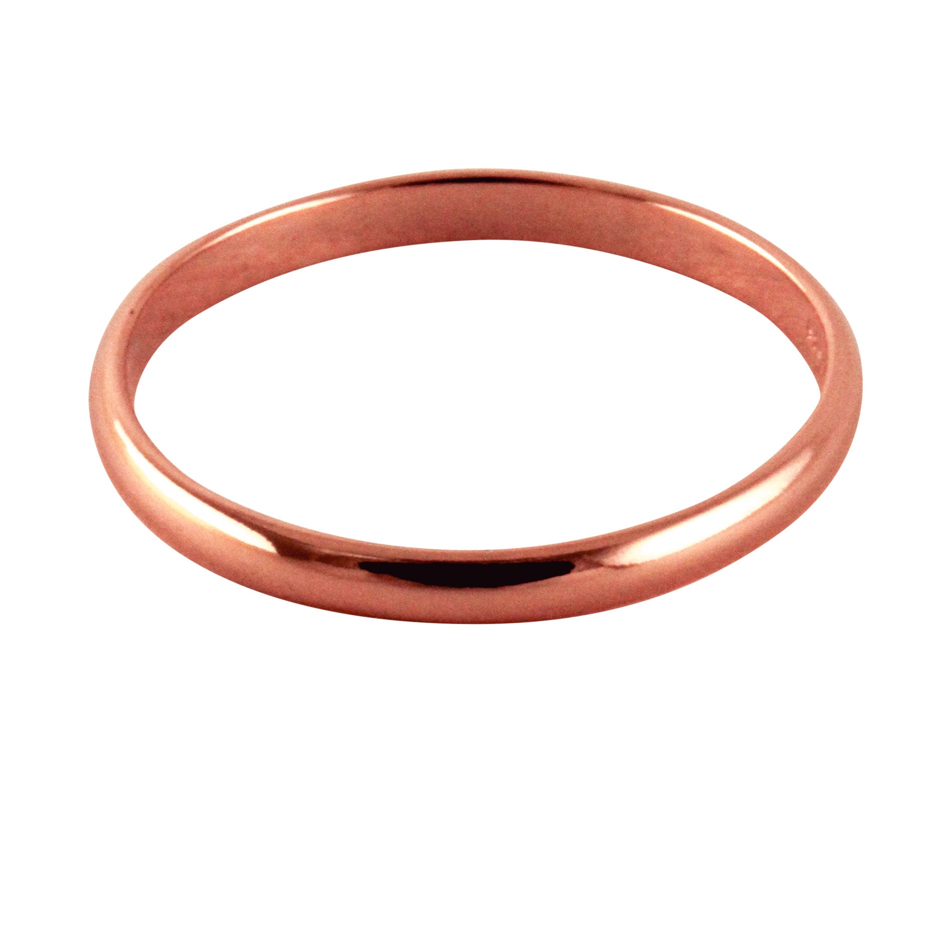 Rosy Classic Simple Thin Band Ring