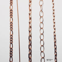 "Daisy" Rosy Oval Link Necklace