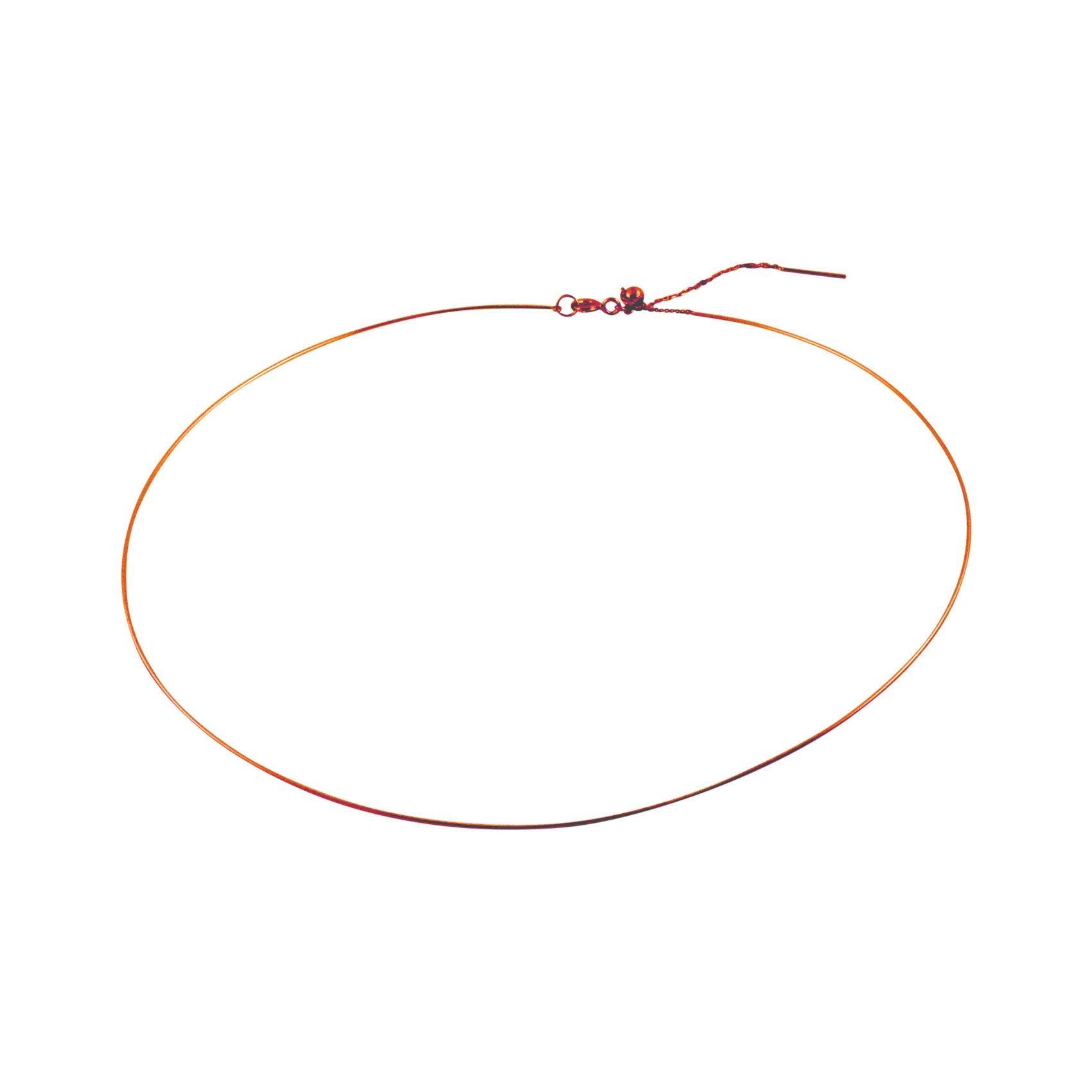 Rosy Wire Collar Necklace