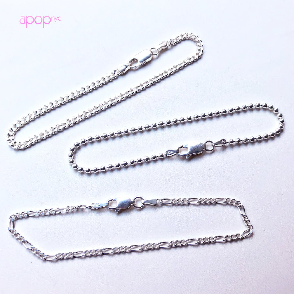 Sterling Silver Figaro Bracelet