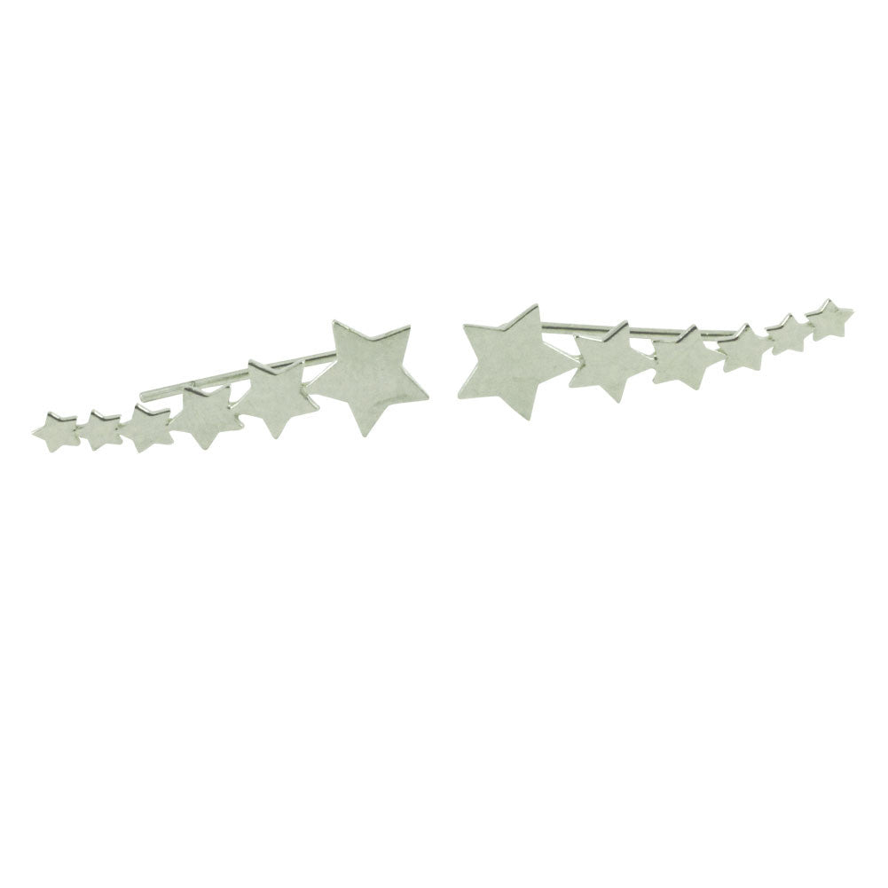 "Stellar Stars" Sterling Silver Ear Crawler