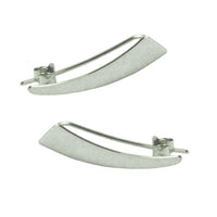 "Divy" Sterling Triangle Ear Pin Climber Studs or Drop Earrings