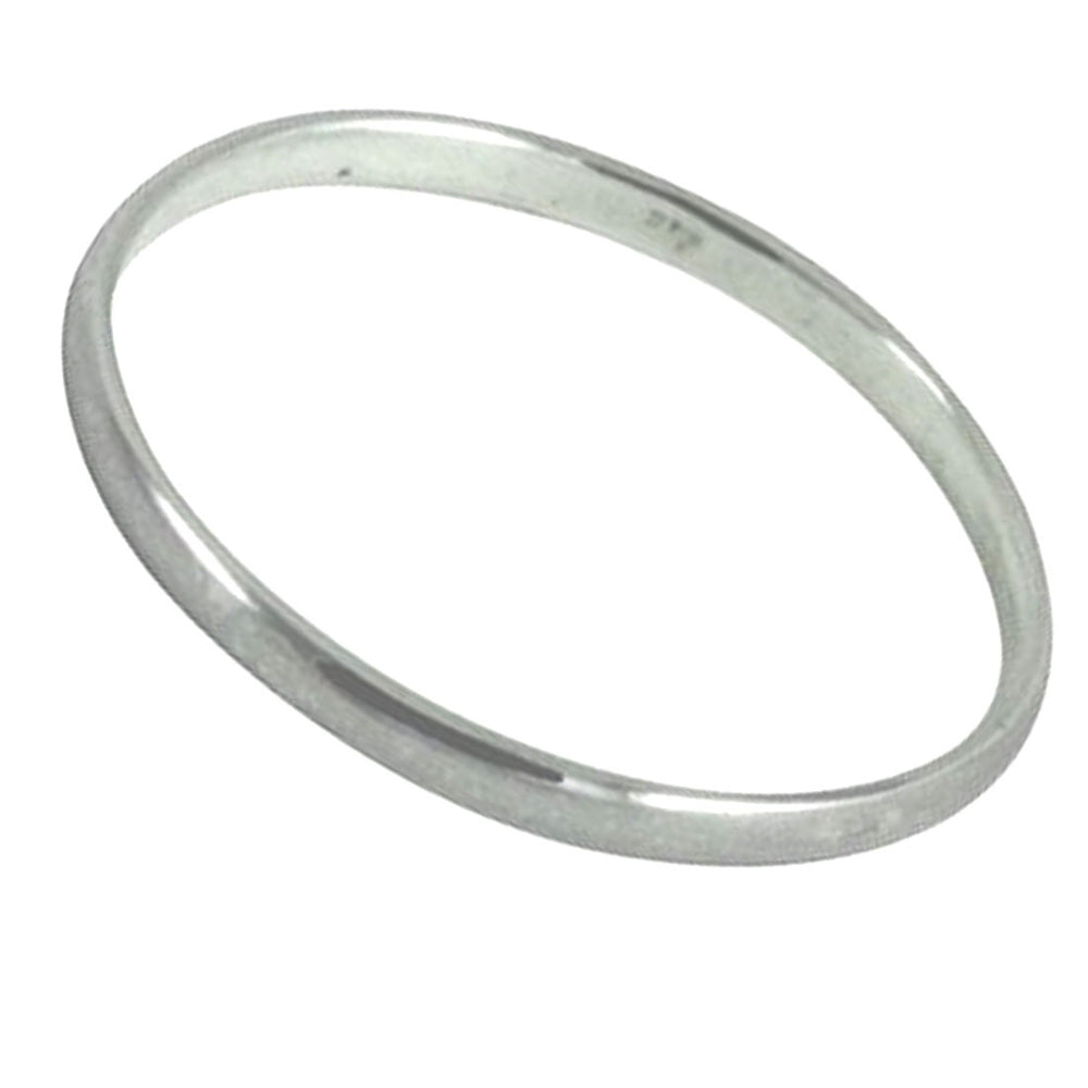 "Whispers" Sterling Silver 2mm Thin Band Ring & Midi Style