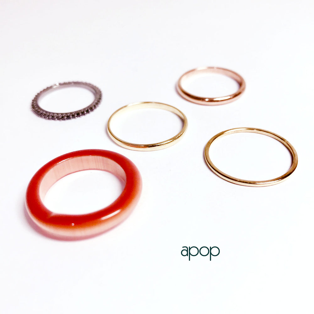 14kt Yellow Gold Thin Band Ring 1mm