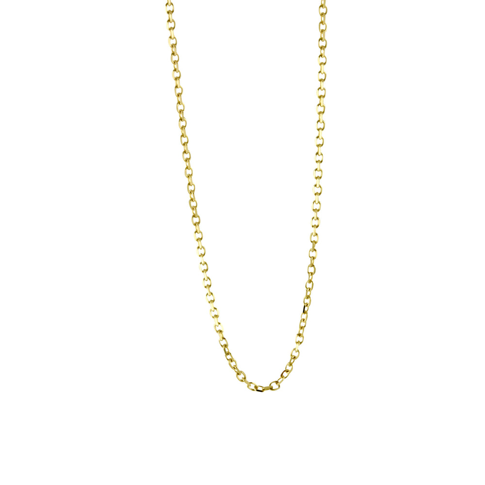 14k Yellow Dainty Shiny Link Chain Necklace