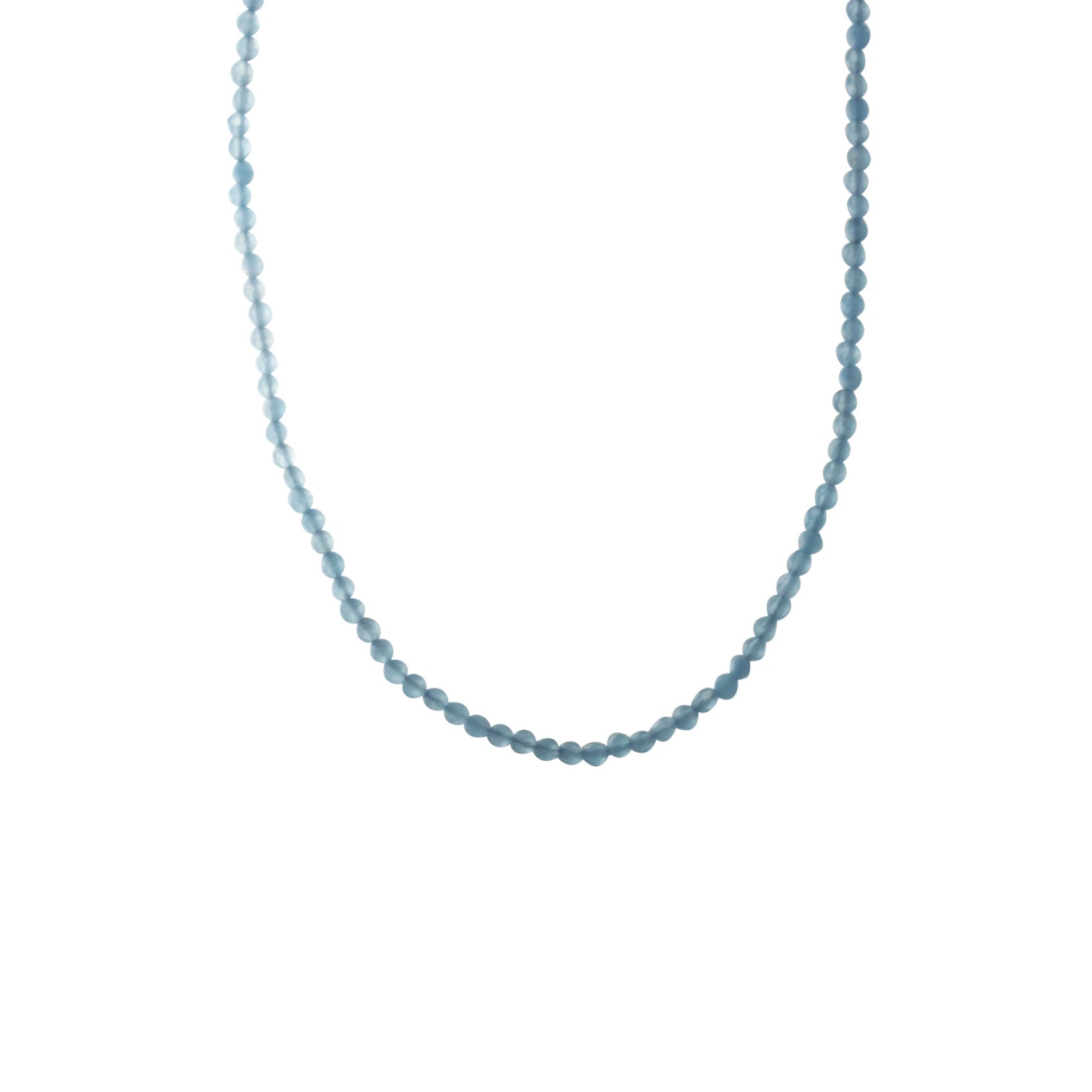 Sky Blue Stone Beaded Necklace