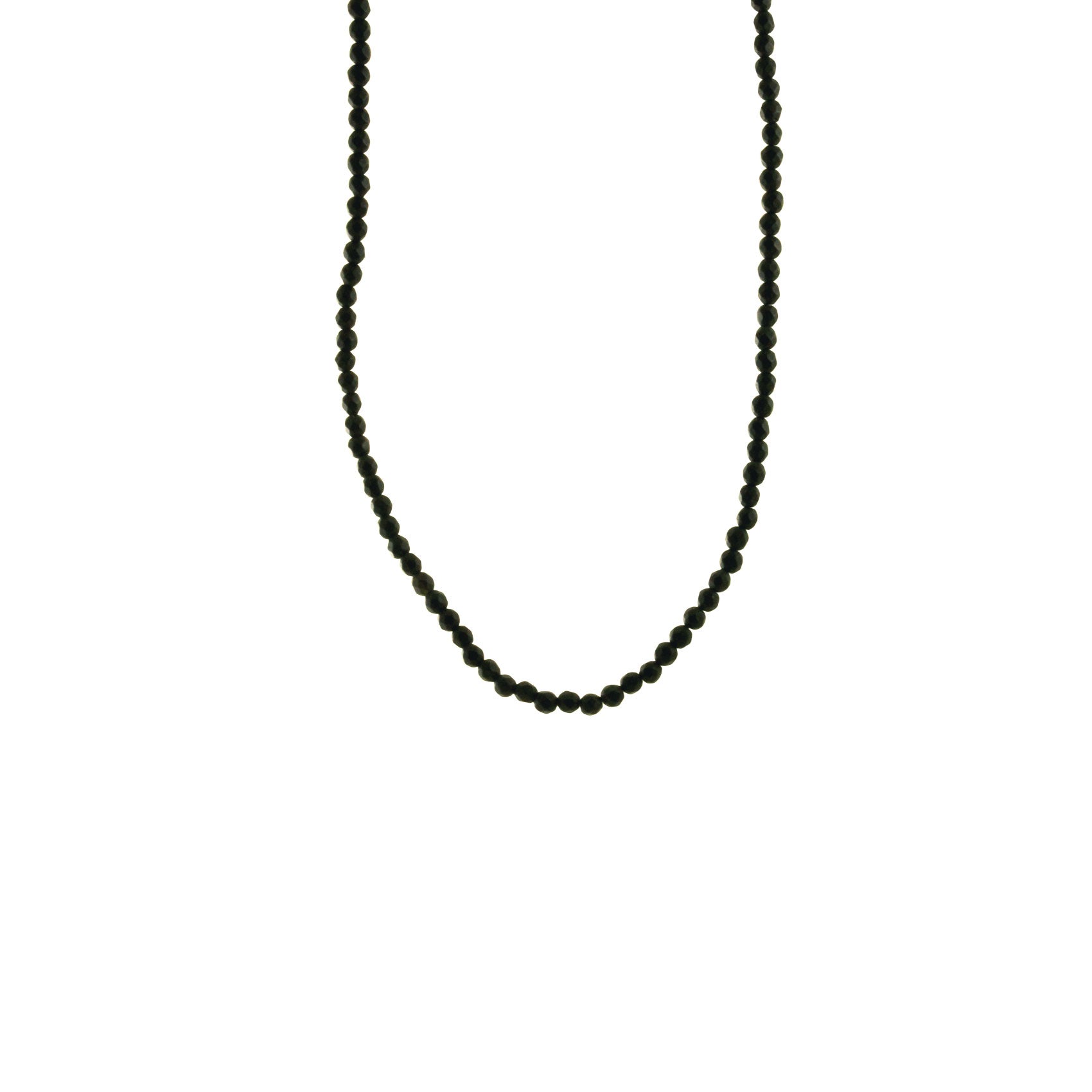 Black Stone Beaded Necklace