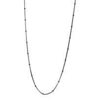 "Kombo" Sterling Silver Curb Beaded Chain Necklace