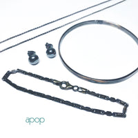 Slim Flat Sterling Silver Bangle Bracelet