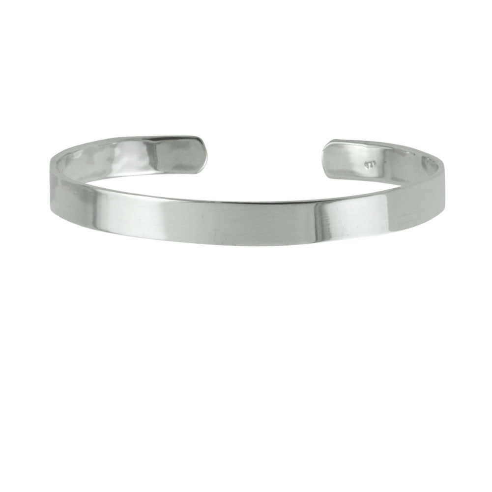 "Stripe" Sterling Silver Tape Cuff Bracelet