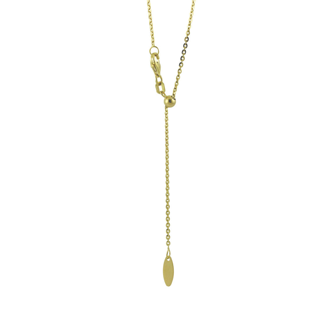 14k Gold Adjustable Bolo Chain Necklace