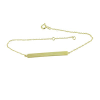 "Stripe" Gold-Dipped Bar Bracelet