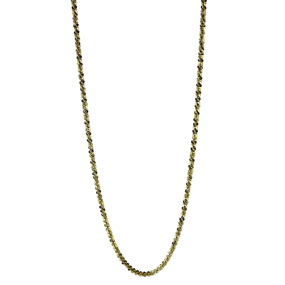 "Sequins" Gold-Dipped Sparkle Chain Necklace