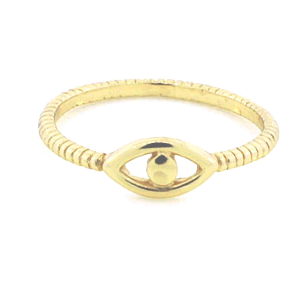 Sterling Silver Evil Eye Ring