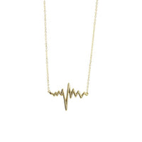 Sterling Silver "Electric" HeartBeat Pendant Necklace
