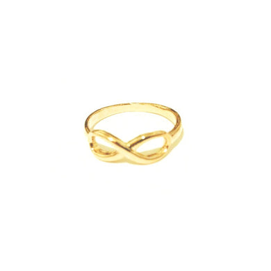 Gold Plated 925 Silver Forever Infinity Ring