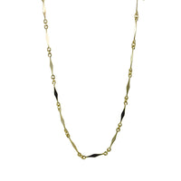 "Romy" Gold-Dipped Geometric Bar Link Chain Necklace