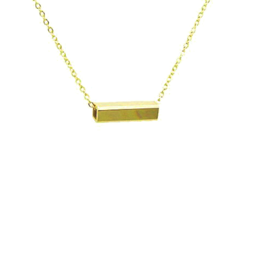"Prism" Rectangle Bar Pendant Necklace