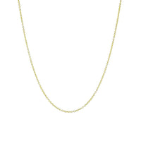 Classic Gold-Dipped Simple Link Chain Necklace