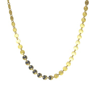 Gold-Dipped Sunflower Collar Necklace