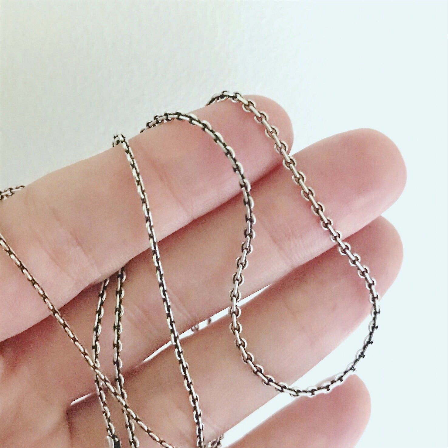 "Embroidery" Sterling Silver Layering Necklace