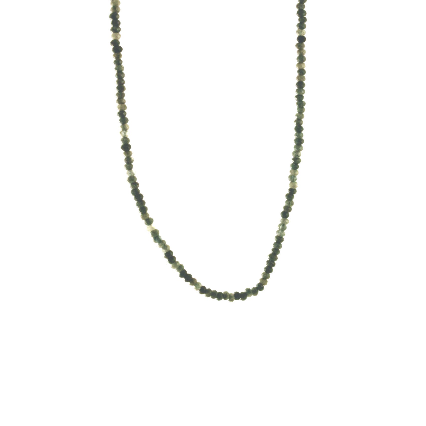 Grey Stone Labradorite Beaded Necklace