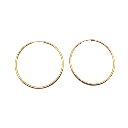 Gold-Dipped Hoop Earrings