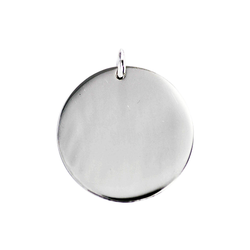 Mixed Metals Large Round Medallion Pendant Necklace