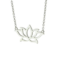 Sterling Silver Lotus Necklace