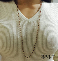 Mini Black Onyx Station Layering Necklace