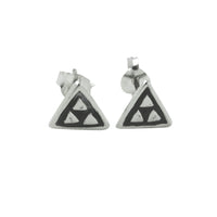 Sterling Silver Mini Triangle Stud Earrings