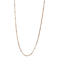 "Kombo" Sterling Silver Curb Beaded Chain Necklace