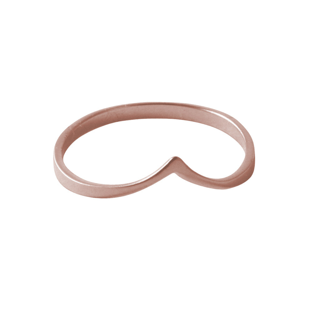 "Peaky" Sterling Silver Thin Band Ring & MiDi