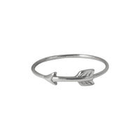 Sterling Silver Arrow Band & Midi Ring
